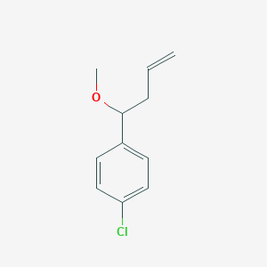 B045814 1-Chloro-4-(1-methoxybut-3-enyl)benzene CAS No. 118167-26-3