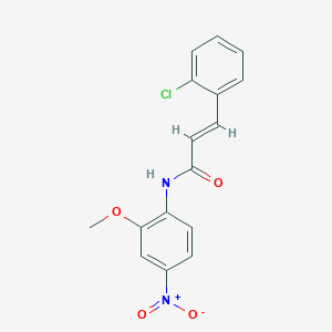 (2E)-3-(2-chlorophenyl)-N-(2-methoxy-4-nitrophenyl)prop-2-enamide