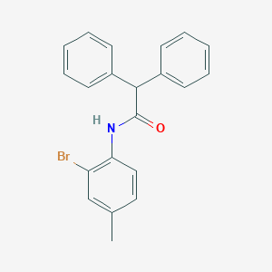 molecular formula C21H18BrNO B458144 N-(2-bromo-4-methylphenyl)-2,2-diphenylacetamide 