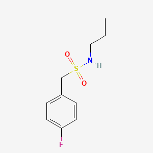 molecular formula C10H14FNO2S B4581443 1-(4-氟苯基)-N-丙基甲磺酰胺 