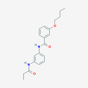 molecular formula C20H24N2O3 B4581465 3-butoxy-N-[3-(propionylamino)phenyl]benzamide 