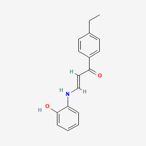 molecular formula C17H17NO2 B4581473 1-(4-乙基苯基)-3-[(2-羟基苯基)氨基]-2-丙烯-1-酮 