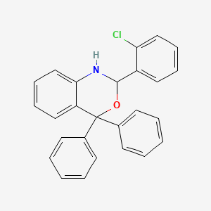 molecular formula C26H20ClNO B4581484 2-(2-chlorophenyl)-4,4-diphenyl-1,4-dihydro-2H-3,1-benzoxazine 