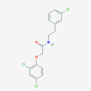 molecular formula C16H14Cl3NO2 B458151 N-[2-(3-chlorophenyl)ethyl]-2-(2,4-dichlorophenoxy)acetamide 