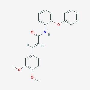 molecular formula C23H21NO4 B458154 (2E)-3-(3,4-dimethoxyphenyl)-N-(2-phenoxyphenyl)prop-2-enamide 