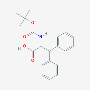 molecular formula C20H23NO4 B045816 2-Boc-Amino-3,3-Diphenylpropionsäure CAS No. 119363-63-2