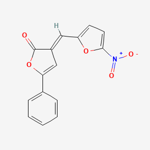 molecular formula C15H9NO5 B4581611 3-[(5-nitro-2-furyl)methylene]-5-phenyl-2(3H)-furanone 