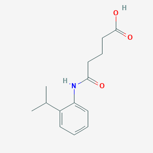 molecular formula C14H19NO3 B458163 5-(2-Isopropylanilino)-5-oxopentanoic acid 