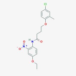 molecular formula C19H21ClN2O5 B458164 4-(4-chloro-2-methylphenoxy)-N-(4-ethoxy-2-nitrophenyl)butanamide 