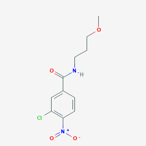 molecular formula C11H13ClN2O4 B458165 3-chloro-N-(3-methoxypropyl)-4-nitrobenzamide 