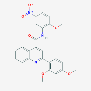 2-(2,4-dimethoxyphenyl)-N-(2-methoxy-5-nitrophenyl)quinoline-4-carboxamide