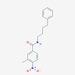 molecular formula C18H20N2O3 B458170 3-methyl-4-nitro-N-(4-phenylbutyl)benzamide 