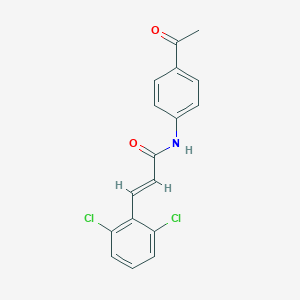 (2E)-N-(4-acetylphenyl)-3-(2,6-dichlorophenyl)prop-2-enamide