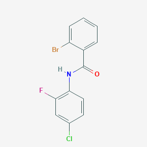molecular formula C13H8BrClFNO B458173 2-bromo-N-(4-chloro-2-fluorophenyl)benzamide 