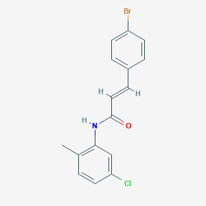 molecular formula C16H13BrClNO B458174 (2E)-3-(4-bromophenyl)-N-(5-chloro-2-methylphenyl)prop-2-enamide 