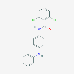N-(4-anilinophenyl)-2,6-dichlorobenzamide