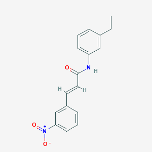 molecular formula C17H16N2O3 B458178 (2E)-N-(3-ethylphenyl)-3-(3-nitrophenyl)prop-2-enamide 