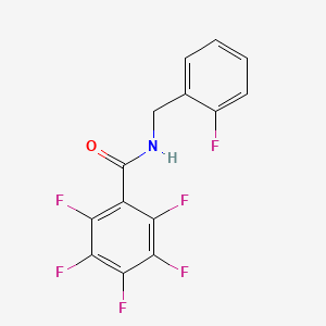molecular formula C14H7F6NO B4581784 2,3,4,5,6-五氟-N-(2-氟苄基)苯甲酰胺 