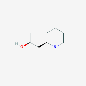 molecular formula C9H19NO B045818 (2S)-1-[(2R)-1-甲基哌啶-2-基]丙醇 CAS No. 41447-16-9