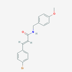 molecular formula C17H16BrNO2 B458183 3-(4-bromophenyl)-N-(4-methoxybenzyl)acrylamide 