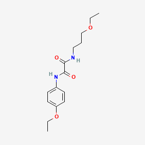 molecular formula C15H22N2O4 B4581853 N-(4-ethoxyphenyl)-N'-(3-ethoxypropyl)ethanediamide 