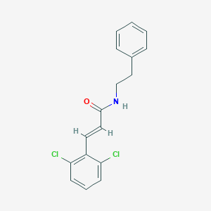 molecular formula C17H15Cl2NO B458191 3-(2,6-dichlorophenyl)-N-(2-phenylethyl)acrylamide 