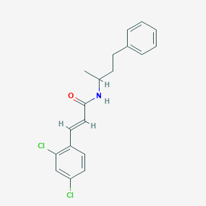 molecular formula C19H19Cl2NO B458192 3-(2,4-dichlorophenyl)-N-(1-methyl-3-phenylpropyl)acrylamide 