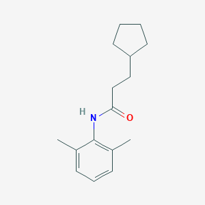 molecular formula C16H23NO B458193 3-cyclopentyl-N-(2,6-dimethylphenyl)propanamide CAS No. 560080-77-5