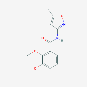 molecular formula C13H14N2O4 B458195 2,3-dimethoxy-N-(5-methyl-3-isoxazolyl)benzamide CAS No. 581780-65-6