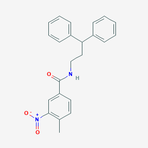 N-(3,3-diphenylpropyl)-4-methyl-3-nitrobenzamide