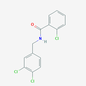 molecular formula C14H10Cl3NO B458199 2-chloro-N-(3,4-dichlorobenzyl)benzamide 