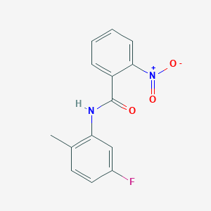 molecular formula C14H11FN2O3 B458200 N-(5-fluoro-2-methylphenyl)-2-nitrobenzamide 