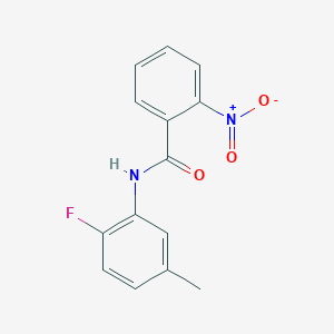molecular formula C14H11FN2O3 B458203 N-(2-fluoro-5-methylphenyl)-2-nitrobenzamide 