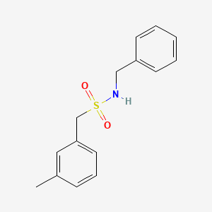 molecular formula C15H17NO2S B4582047 N-苄基-1-(3-甲基苯基)甲磺酰胺 