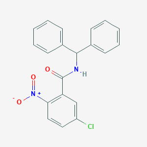 molecular formula C20H15ClN2O3 B458205 N-benzhydryl-5-chloro-2-nitrobenzamide 
