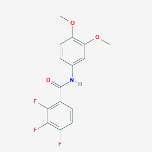 molecular formula C15H12F3NO3 B4582087 N-(3,4-二甲氧基苯基)-2,3,4-三氟苯甲酰胺 