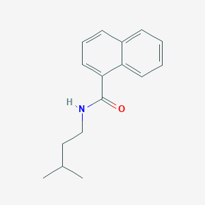 molecular formula C16H19NO B458209 N-(3-methylbutyl)naphthalene-1-carboxamide 