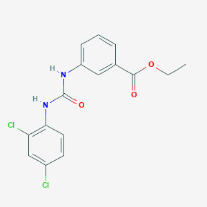 molecular formula C16H14Cl2N2O3 B4582093 ethyl 3-({[(2,4-dichlorophenyl)amino]carbonyl}amino)benzoate 
