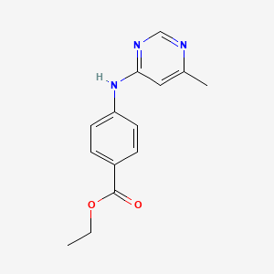 molecular formula C14H15N3O2 B4582104 4-[(6-甲基嘧啶-4-基)氨基]苯甲酸乙酯 