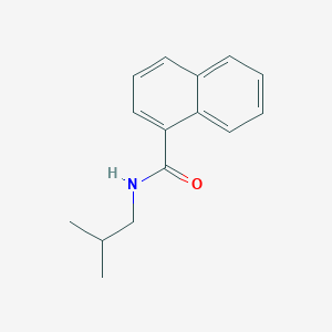 molecular formula C15H17NO B458211 N-(2-methylpropyl)naphthalene-1-carboxamide 