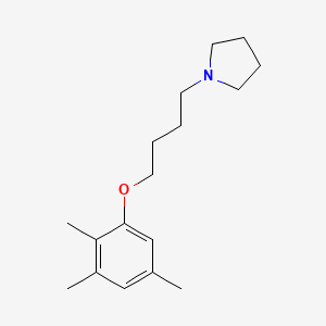 molecular formula C17H27NO B4582159 1-[4-(2,3,5-三甲基苯氧基)丁基]吡咯烷 