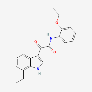 molecular formula C20H20N2O3 B4582193 N-(2-ethoxyphenyl)-2-(7-ethyl-1H-indol-3-yl)-2-oxoacetamide 