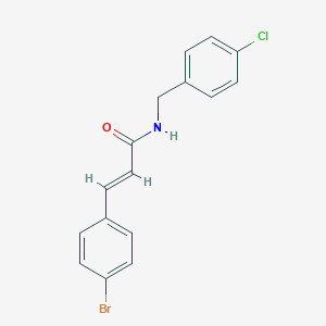 molecular formula C16H13BrClNO B458220 3-(4-bromophenyl)-N-(4-chlorobenzyl)acrylamide 