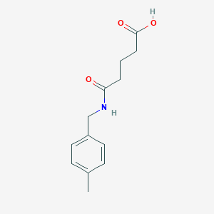 molecular formula C13H17NO3 B458224 5-[(4-Methylbenzyl)amino]-5-oxopentanoic acid CAS No. 544697-59-8