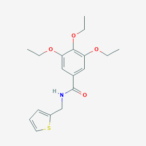 molecular formula C18H23NO4S B458227 3,4,5-triethoxy-N-(thiophen-2-ylmethyl)benzamide 