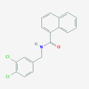 molecular formula C18H13Cl2NO B458232 N-(3,4-dichlorobenzyl)-1-naphthamide 