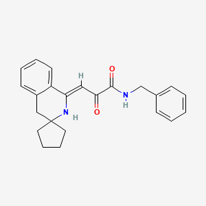 molecular formula C23H24N2O2 B4582323 N-benzyl-2-oxo-3-(2'H-spiro[cyclopentane-1,3'-isoquinolin]-1'(4'H)-ylidene)propanamide 