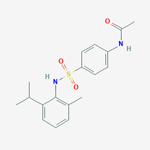 molecular formula C18H22N2O3S B458233 N-(4-{[2-methyl-6-(propan-2-yl)phenyl]sulfamoyl}phenyl)acetamide 