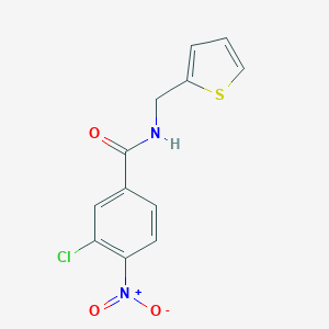 molecular formula C12H9ClN2O3S B458236 3-chloro-4-nitro-N-(thiophen-2-ylmethyl)benzamide 