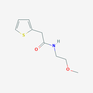 molecular formula C9H13NO2S B4582387 N-(2-甲氧基乙基)-2-(2-噻吩基)乙酰胺 